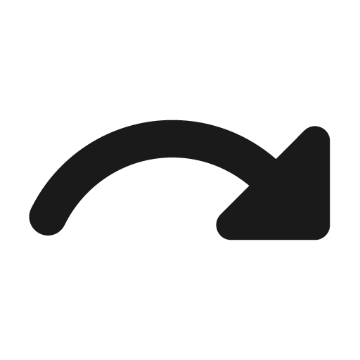 Round redo icon, solid style, from Google Material Icons