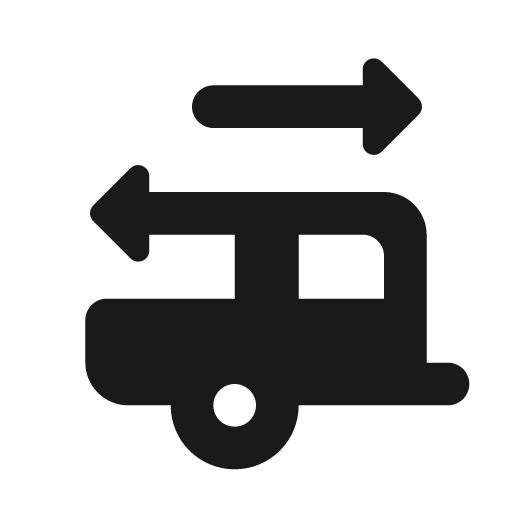 Round rv hookup icon, solid style, from Google Material Icons