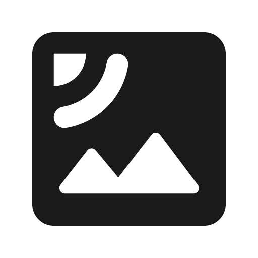 Round satellite icon, solid style, from Google Material Icons