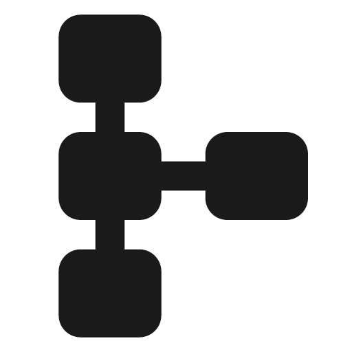 Round schema icon, solid style, from Google Material Icons