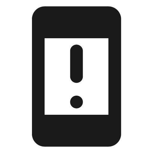 Round security update warning icon, solid style, from Google Material Icons