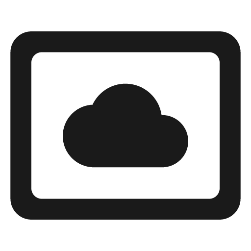 Round settings system daydream icon, solid style, from Google Material Icons