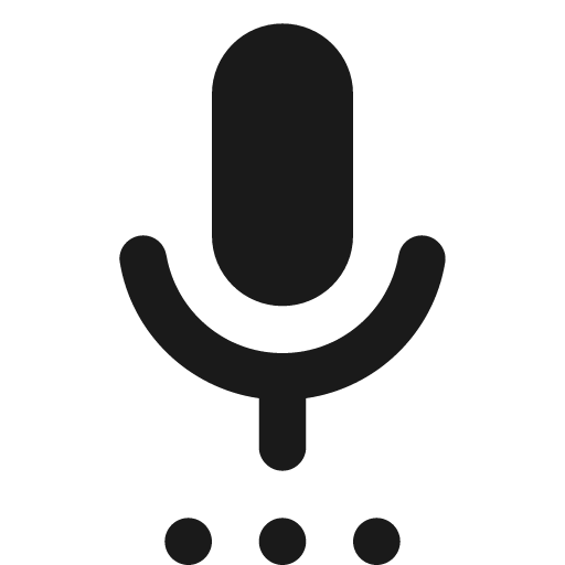 Round settings voice icon, solid style, from Google Material Icons