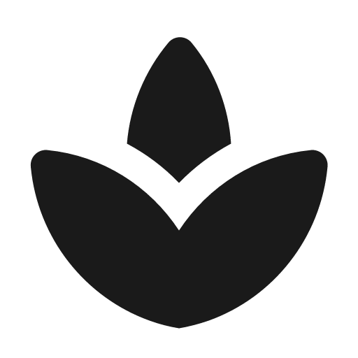 Round spa icon, solid style, from Google Material Icons