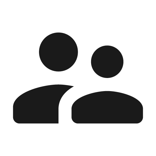 Round supervisor account icon, solid style, from Google Material Icons
