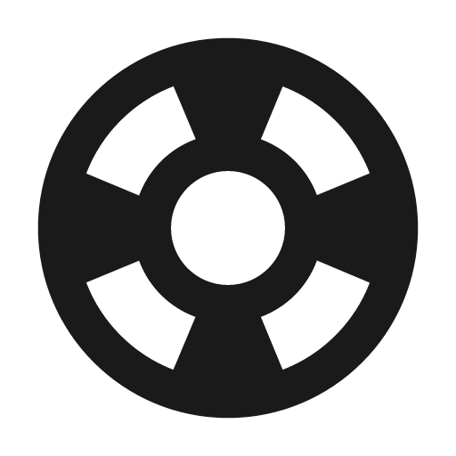 Round support icon, solid style, from Google Material Icons