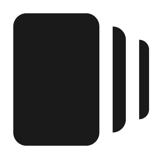 Round web stories icon, solid style, from Google Material Icons