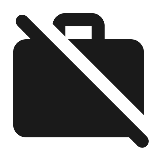 Round work off icon, solid style, from Google Material Icons