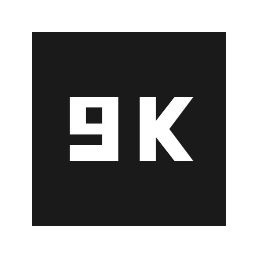 Sharp 9k icon, solid style, from Google Material Icons