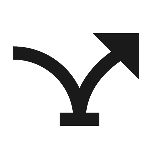 Sharp airline stops icon, solid style, from Google Material Icons