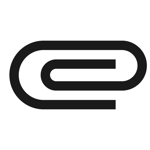 Sharp attachment icon, solid style, from Google Material Icons