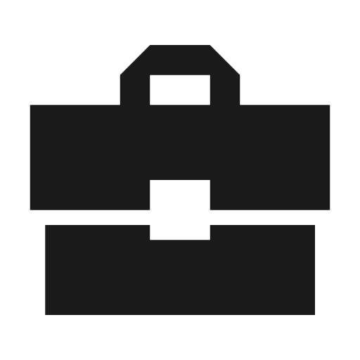 Sharp business center icon, solid style, from Google Material Icons