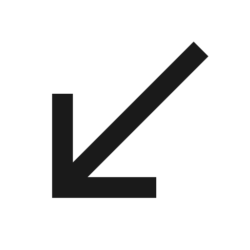 Sharp call received icon, solid style, from Google Material Icons