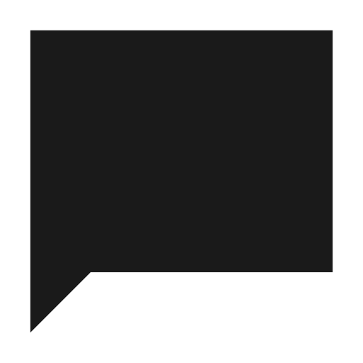 Sharp chat bubble icon, solid style, from Google Material Icons