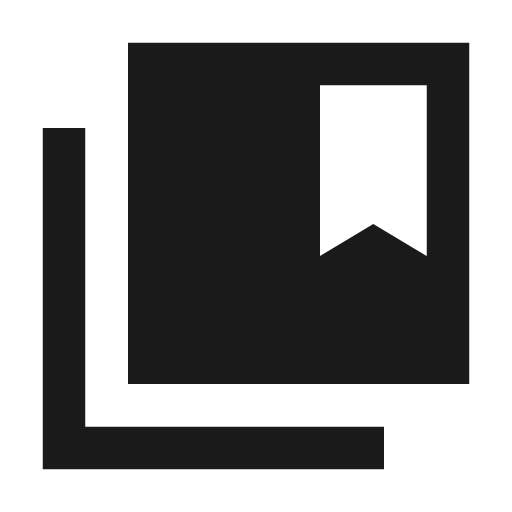 Sharp collections bookmark icon, solid style, from Google Material Icons