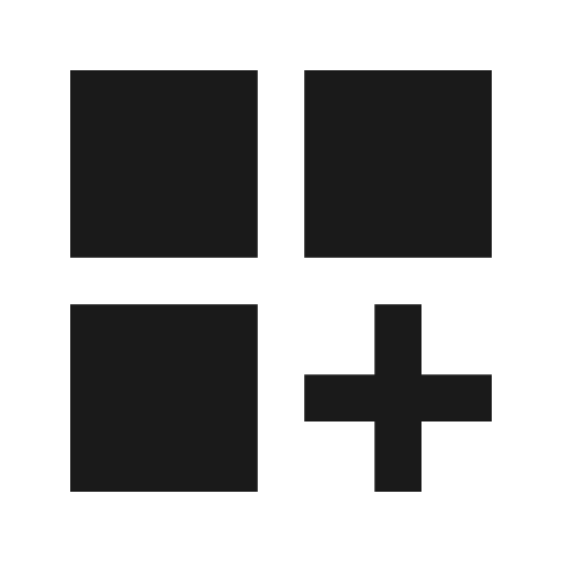 Sharp dashboard customize icon, solid style, from Google Material Icons