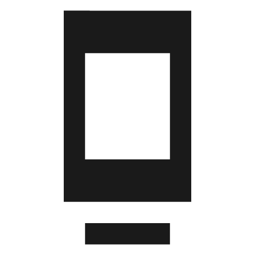 Sharp dock icon, solid style, from Google Material Icons