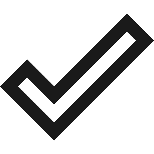 Sharp done outline icon, outline style, from Google Material Icons