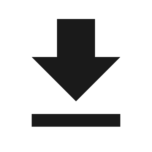 Sharp download icon, solid style, from Google Material Icons