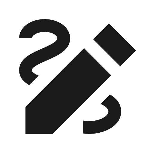 Sharp draw icon, solid style, from Google Material Icons