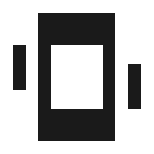 Sharp edgesensor low icon, solid style, from Google Material Icons