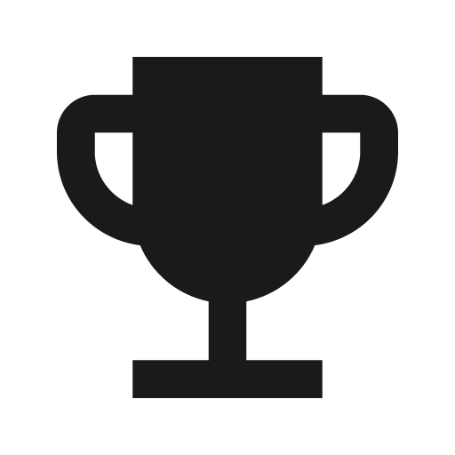 Sharp emoji events icon, solid style, from Google Material Icons