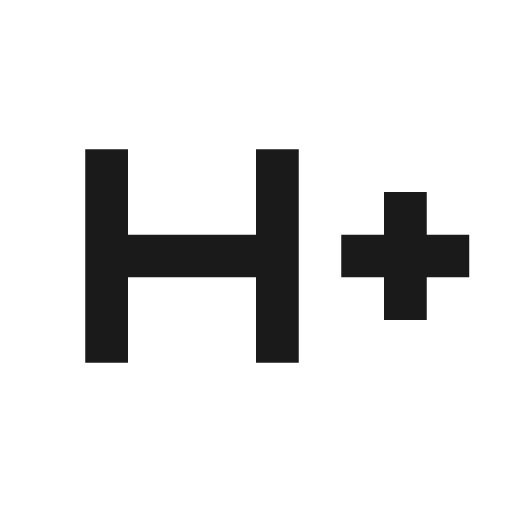 Sharp h plus mobiledata icon, solid style, from Google Material Icons
