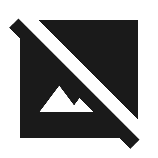 Sharp hide image icon, solid style, from Google Material Icons