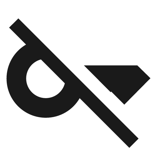 Sharp key off icon, solid style, from Google Material Icons