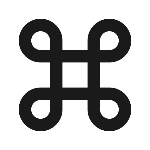 Sharp keyboard command key icon, solid style, from Google Material Icons