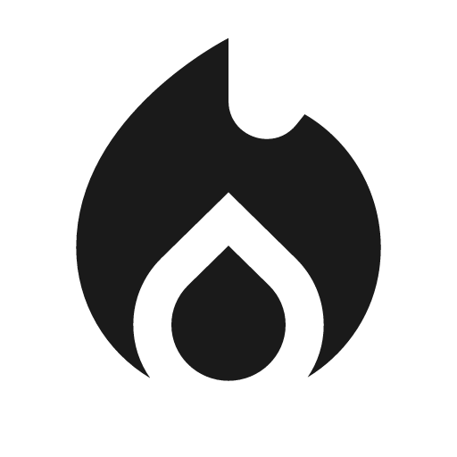 Sharp local fire department icon, solid style, from Google Material Icons