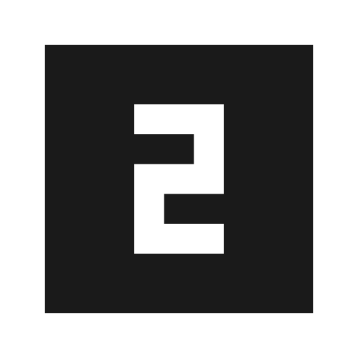 Sharp looks two icon, solid style, from Google Material Icons