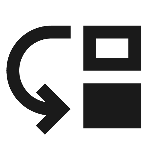 Sharp move down icon, solid style, from Google Material Icons