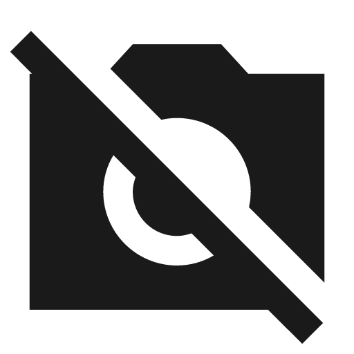 Sharp no photography icon, solid style, from Google Material Icons