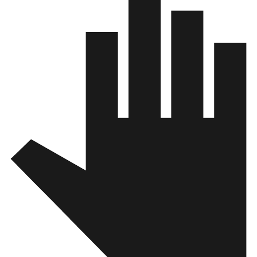 Sharp pan tool icon, solid style, from Google Material Icons