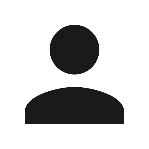 Sharp person icon, solid style, from Google Material Icons