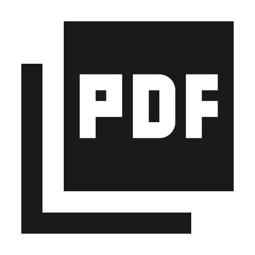 Sharp picture as pdf icon, solid style, from Google Material Icons