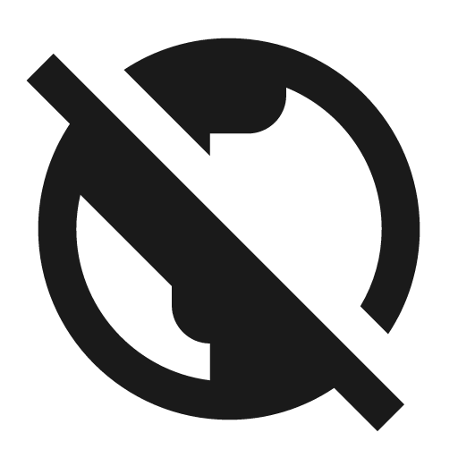 Sharp public off icon, solid style, from Google Material Icons