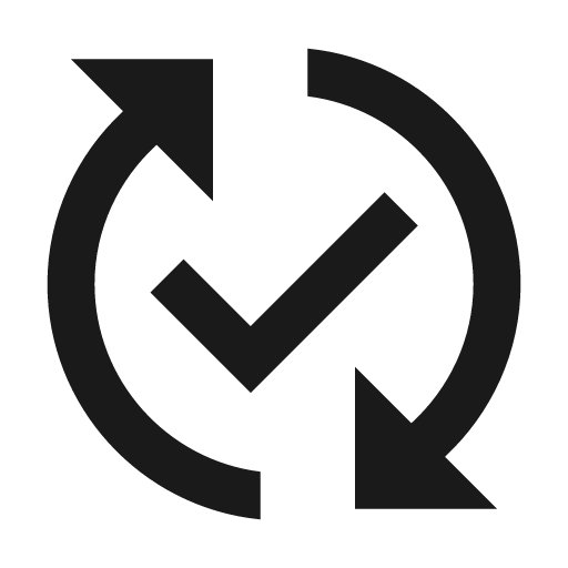 Sharp published with changes icon, solid style, from Google Material Icons