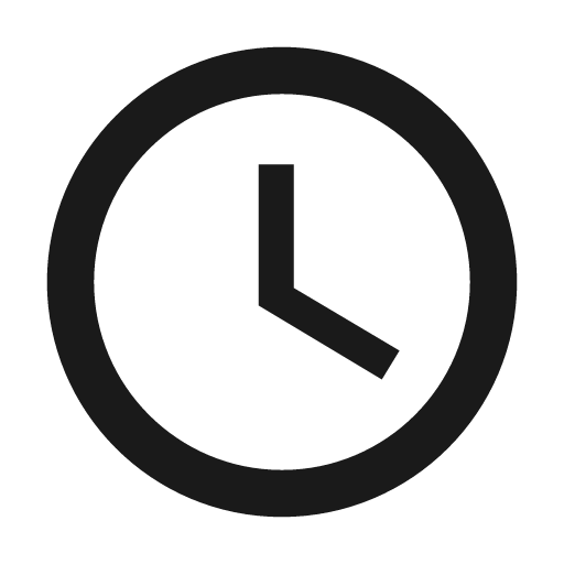 Sharp schedule icon, solid style, from Google Material Icons