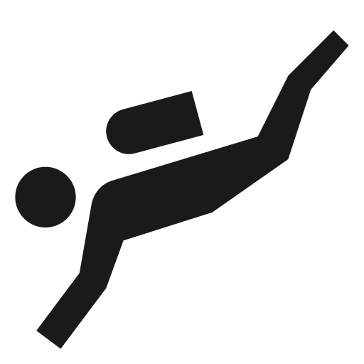 Sharp scuba diving icon, solid style, from Google Material Icons