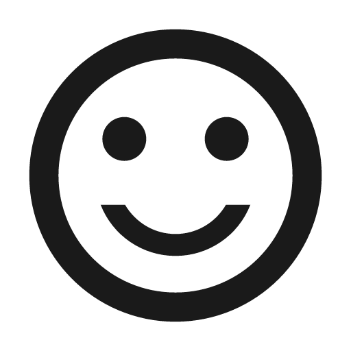 Sharp sentiment satisfied alt icon, solid style, from Google Material Icons