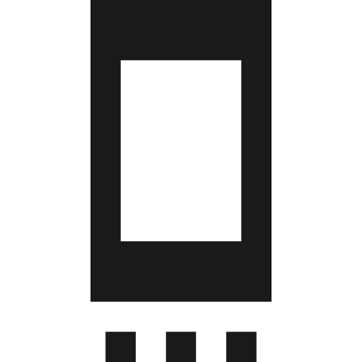 Sharp settings cell icon, solid style, from Google Material Icons
