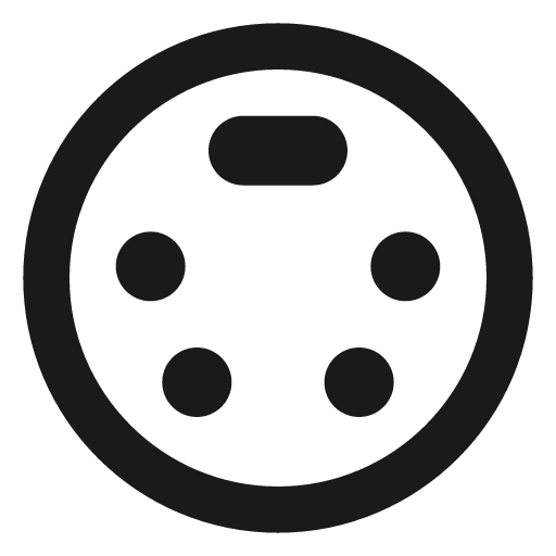 Sharp settings input svideo icon, solid style, from Google Material Icons