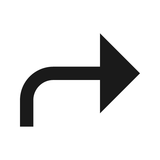 Sharp shortcut icon, solid style, from Google Material Icons