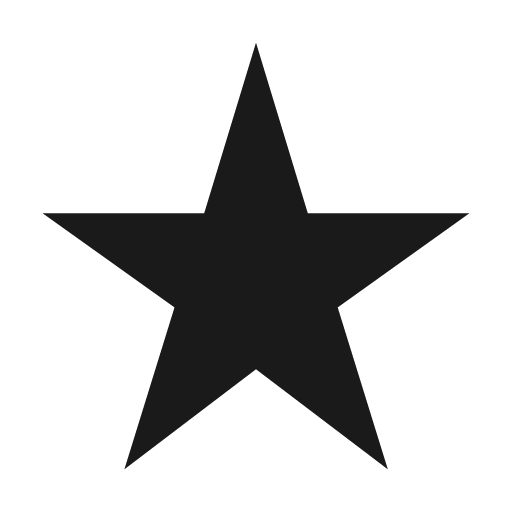 Sharp star rate icon, solid style, from Google Material Icons
