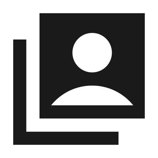 Sharp switch account icon, solid style, from Google Material Icons