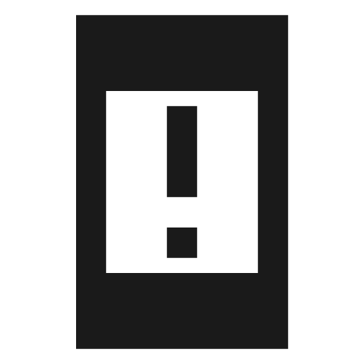 Sharp system security update warning icon, solid style, from Google Material Icons