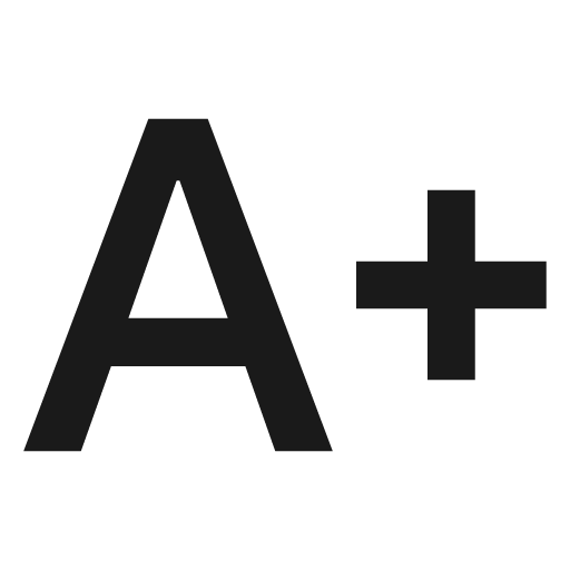 Sharp text increase icon, solid style, from Google Material Icons