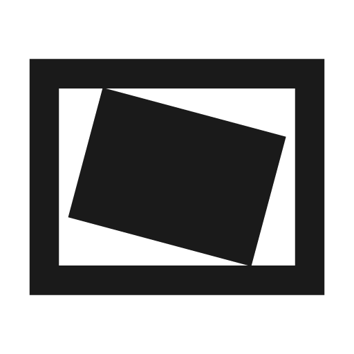 Sharp video stable icon, solid style, from Google Material Icons